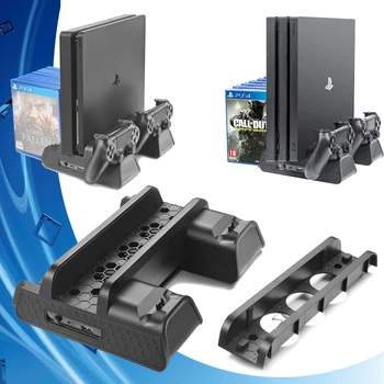PS4 Slim/PRO Console Vertikaalne Seista+jahutusventilaator Cooler+Kontroller Laadija Omanik Ladustamise laadimisjaama jaoks SONY Playstation 4