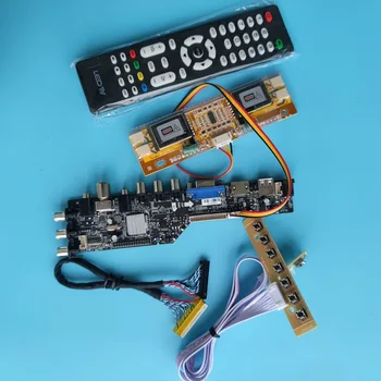 Komplekt LTM220M1 1680 × 1050 HDMI-ühilduva USB-VGA-TV töötleja juhatuse juhi LCD AV-DVB-T, DVB-digital 4 CCFL paneel remote