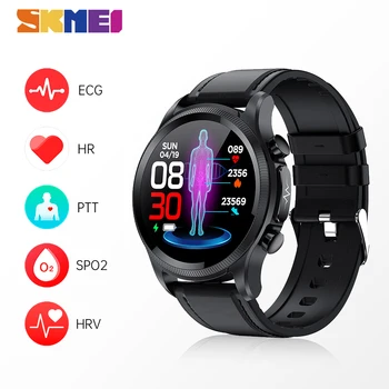 SKMEI 1.39 tolline Smart Watch Mehed Cardica Veresuhkru EKG Jälgimine Keha Temperatuuri Bluetooth Smartwatch Android ja ios