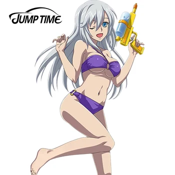 JumpTime 13cm x 8.5 cm Päris Armas Daam La Folia Rihavein Iseloomu Auto Kleebised Anime Taga Esiklaas Decal Peegeldav Decor