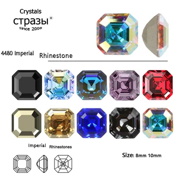 10TK 8mm 10mm Imperial Kuju Crystal Kõrge Kvaliteedi Glitter Klaas Kivid Eri Värvi Küünte Rhinestone 3D DIY Rhinestones