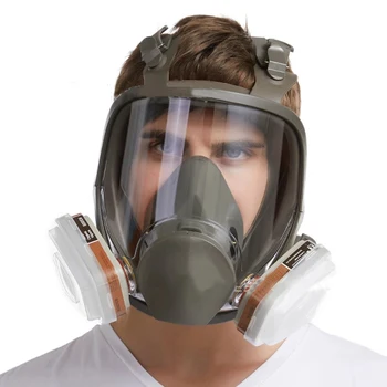 6800 Anti-Fog Tolmu Täis Nägu Respiraatorit, Tööstuse Maali Pihustamine Gaasimaskid, Filtrid Ohutuse Tööd Formaldehüüdi Kaitse