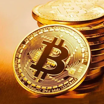 Kunsti Kogumine kullatud Füüsilise Bitcoins BTC Bitcoin, mille Puhul Kingitus Füüsilise Metalli Antiik Imitatsioon hõbemündid