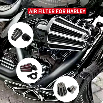 Mootorsõidukite Tarvikud Tohutu näoga Sõidusuunas Filter CNC Airfilters Õhu Cleanner Jaoks Harley XL Sporsters M8 Twin Cam FLT FLST FXDLS