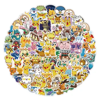60 Armas Anime Pokemon Cartoon Pikachu Veekindel Kleebised Sobib Sülearvuti Külmik, Telefon Shell Laste Mänguasi Kingitused
