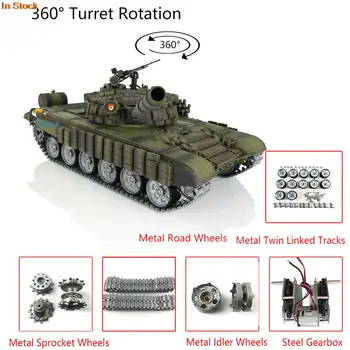 Pro Heng Long Sõjalise RC Lahingu Tank 1/16 T72 TK7.0 Traadita Elektrilised Toucan Mänguasjad 360° Pööramiseks Metallist Jälgida Uusi Armor TH20575