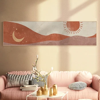 Morandi Plakat Päike Ja Kuu Lõuendile Maali Nordic Seina Art Pictues Prindi Magamistoas Suur Suurus Kodu Decore Raamimata